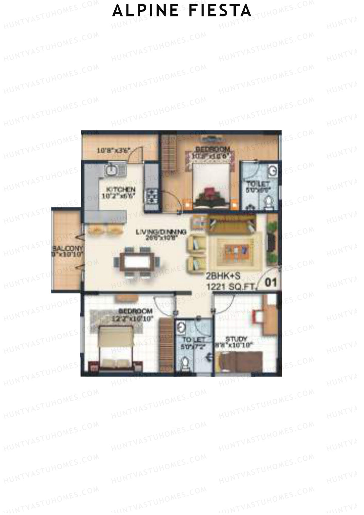 Alpine Fiesta Festivo Unit 1 Floor Plan