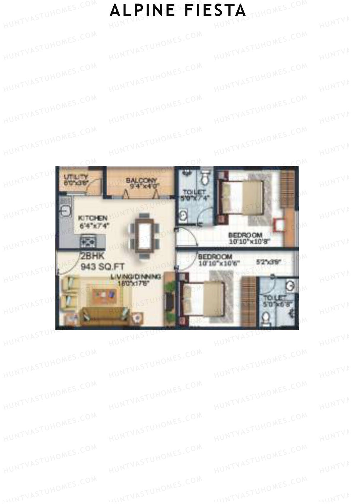 Alpine Fiesta Festivo Unit 2 Floor Plan