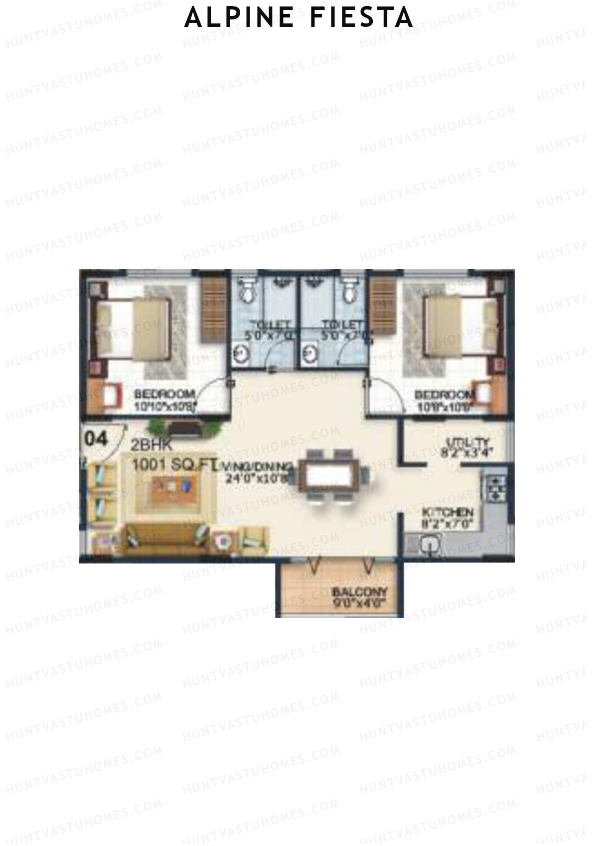 Alpine Fiesta Festivo Unit 4 Floor Plan