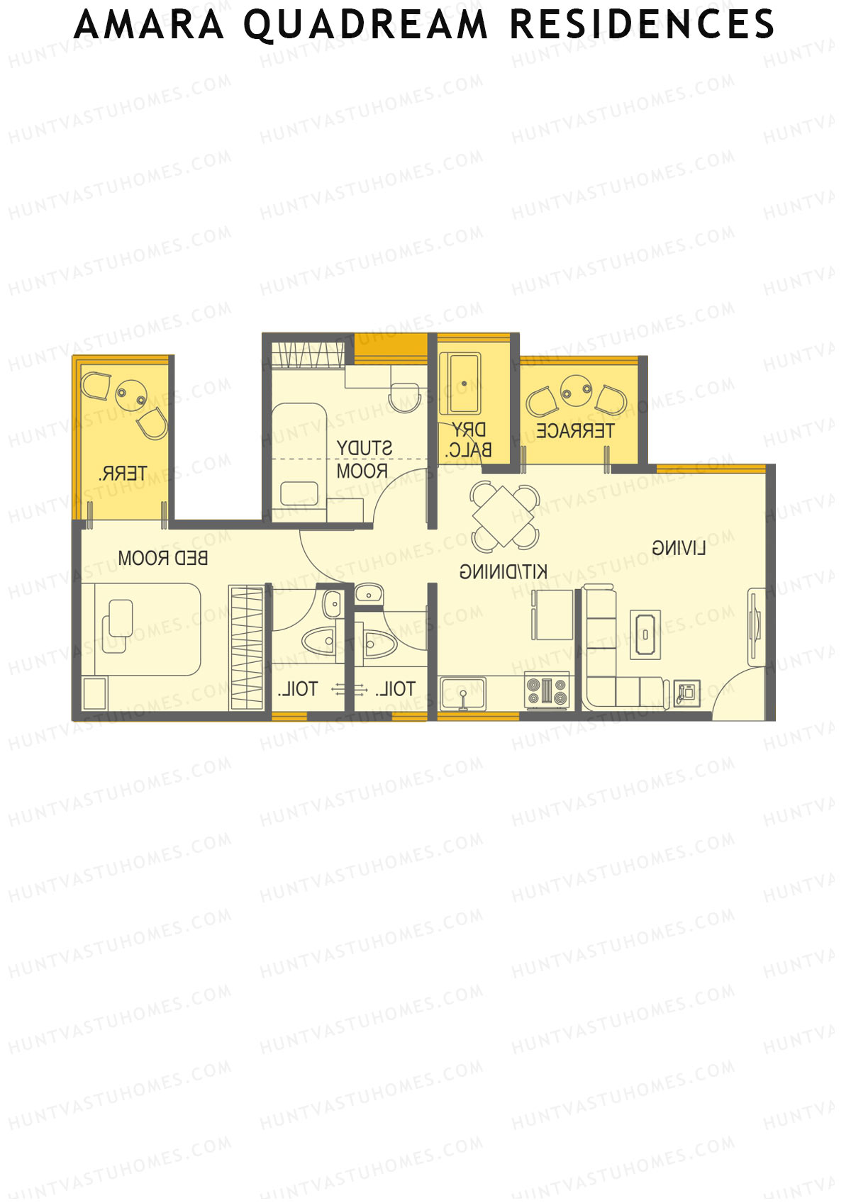 Amara Quadream Residences Wing C Unit 1 Floor Plan