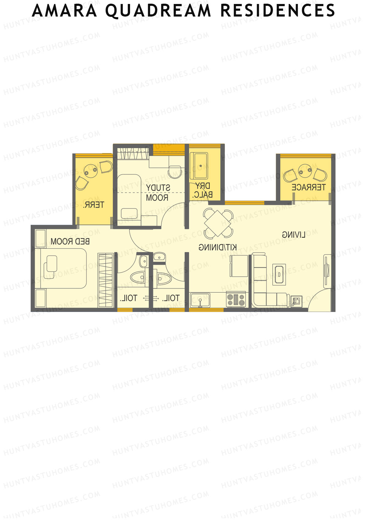 Amara Quadream Residences Wing C Unit 1 Floor Plan