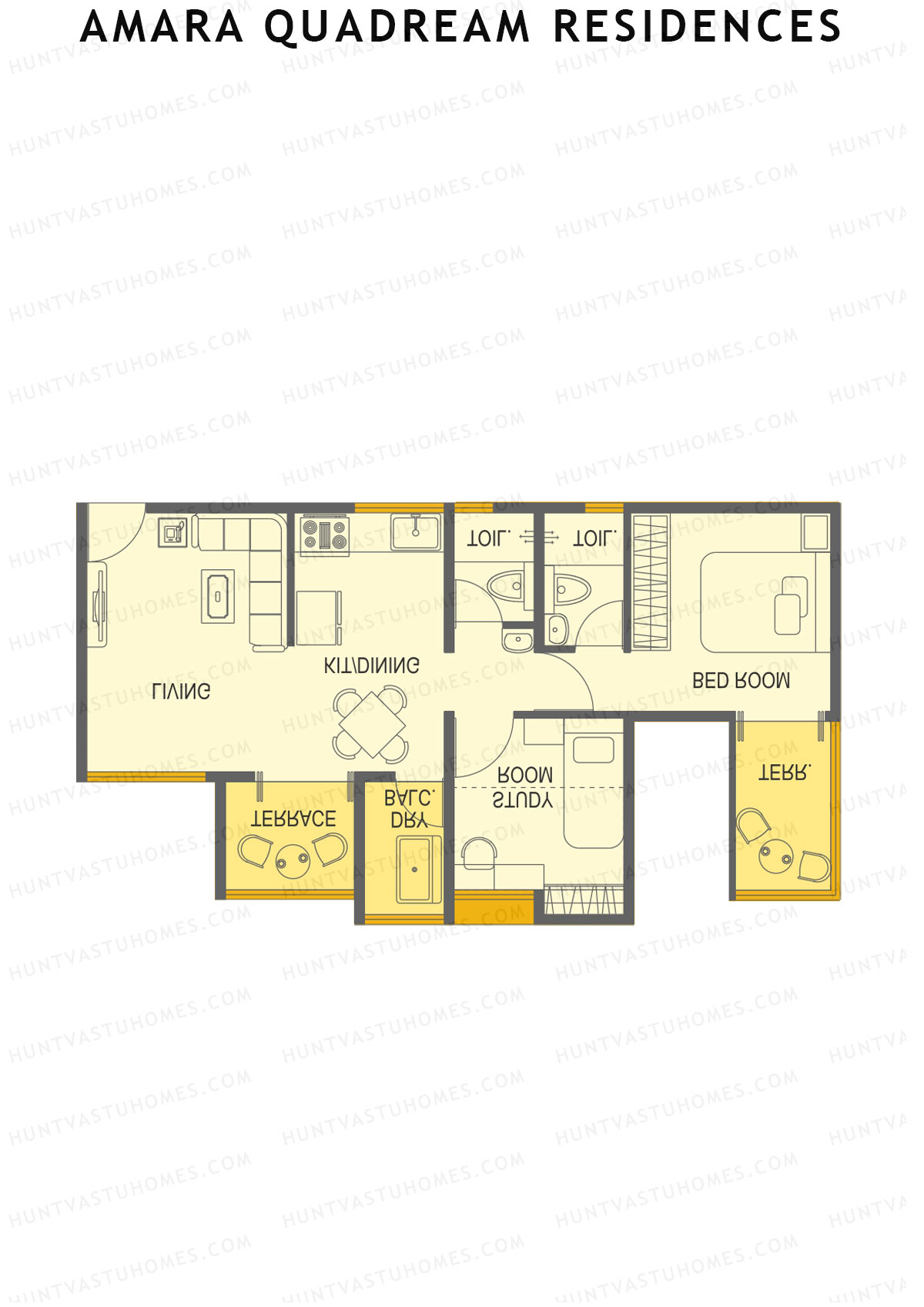 Amara Quadream Residences Wing C Unit 3 Floor Plan