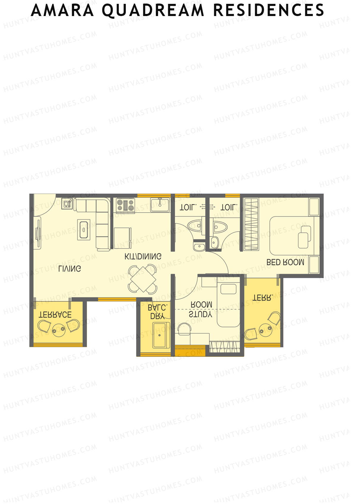 Amara Quadream Residences Wing C Unit 3 Floor Plan