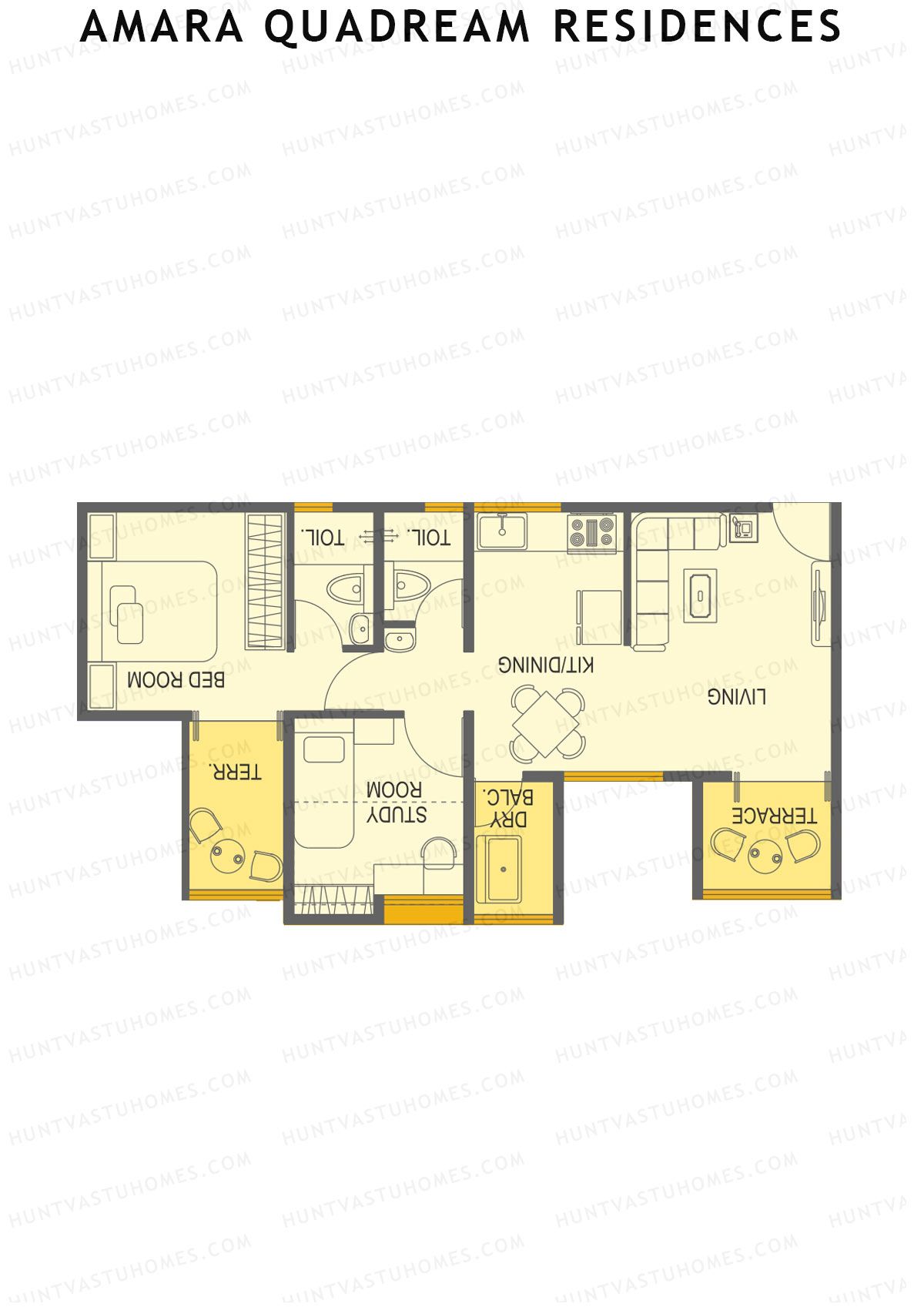 Amara Quadream Residences Wing C Unit 4 Floor Plan