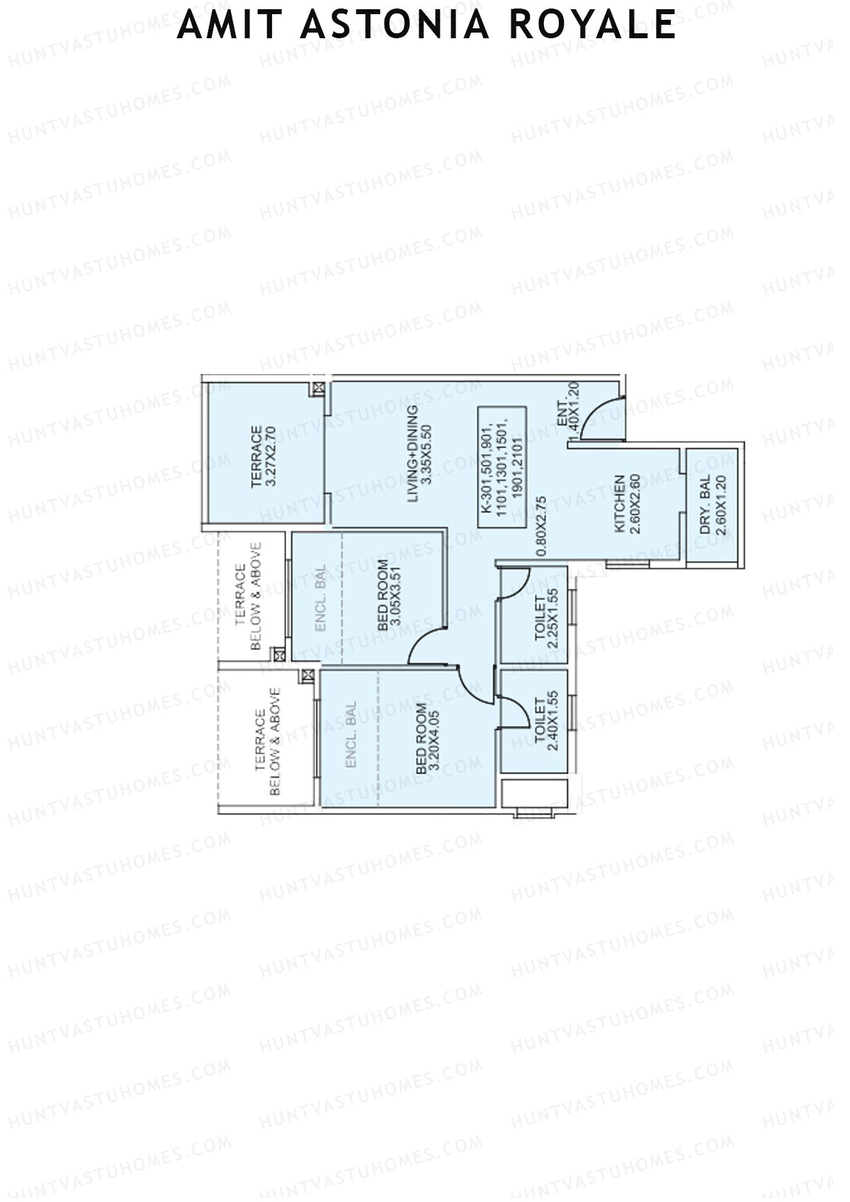 Amit Astonia Royale Tower K Unit 3 Floor Plan