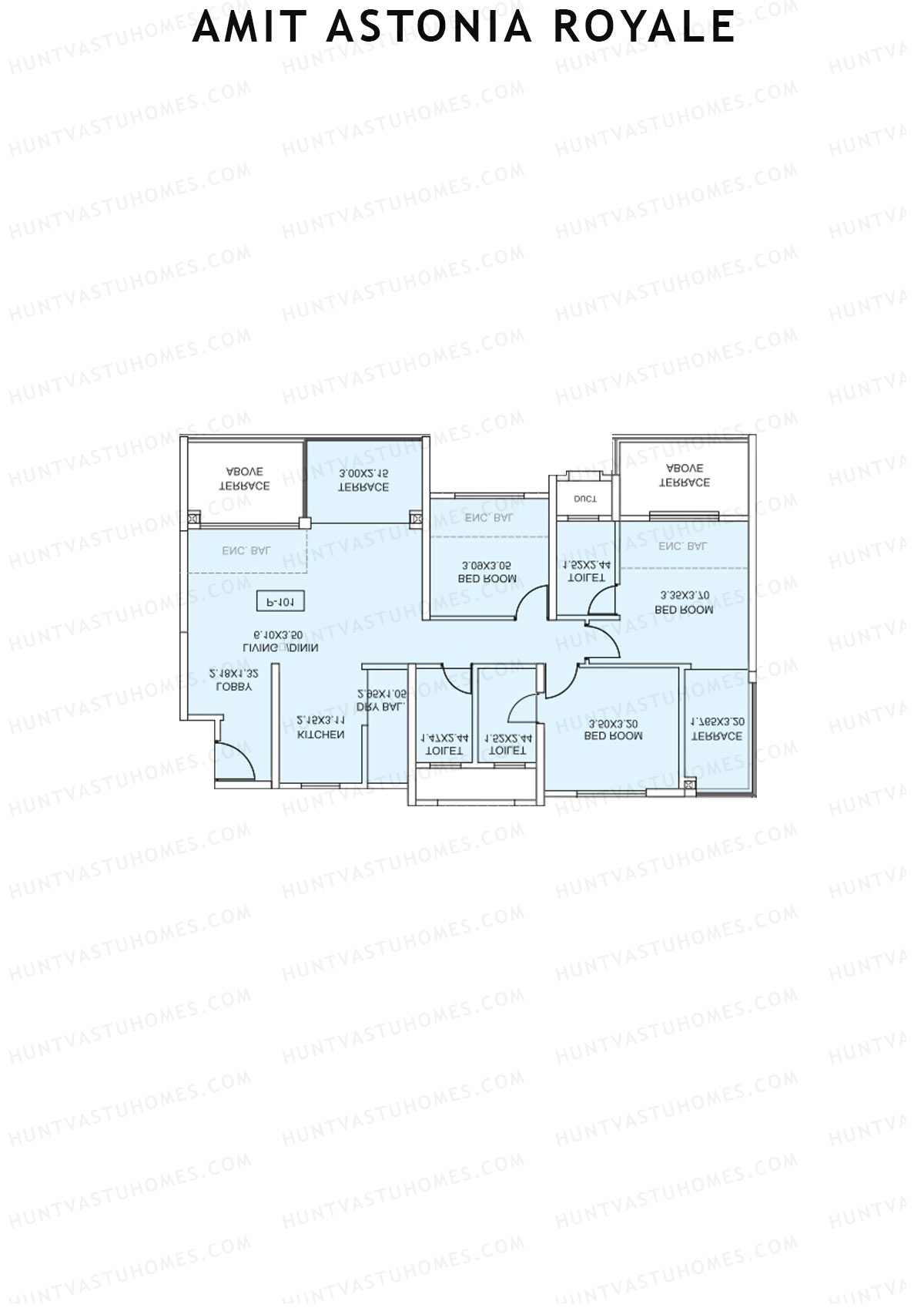 Amit Astonia Royale Tower P Unit 2 (Type 1) Floor Plan