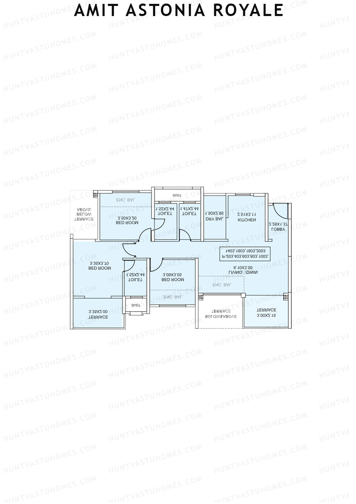 Amit Astonia Royale Tower P Unit 4 (Type 4) Floor Plan