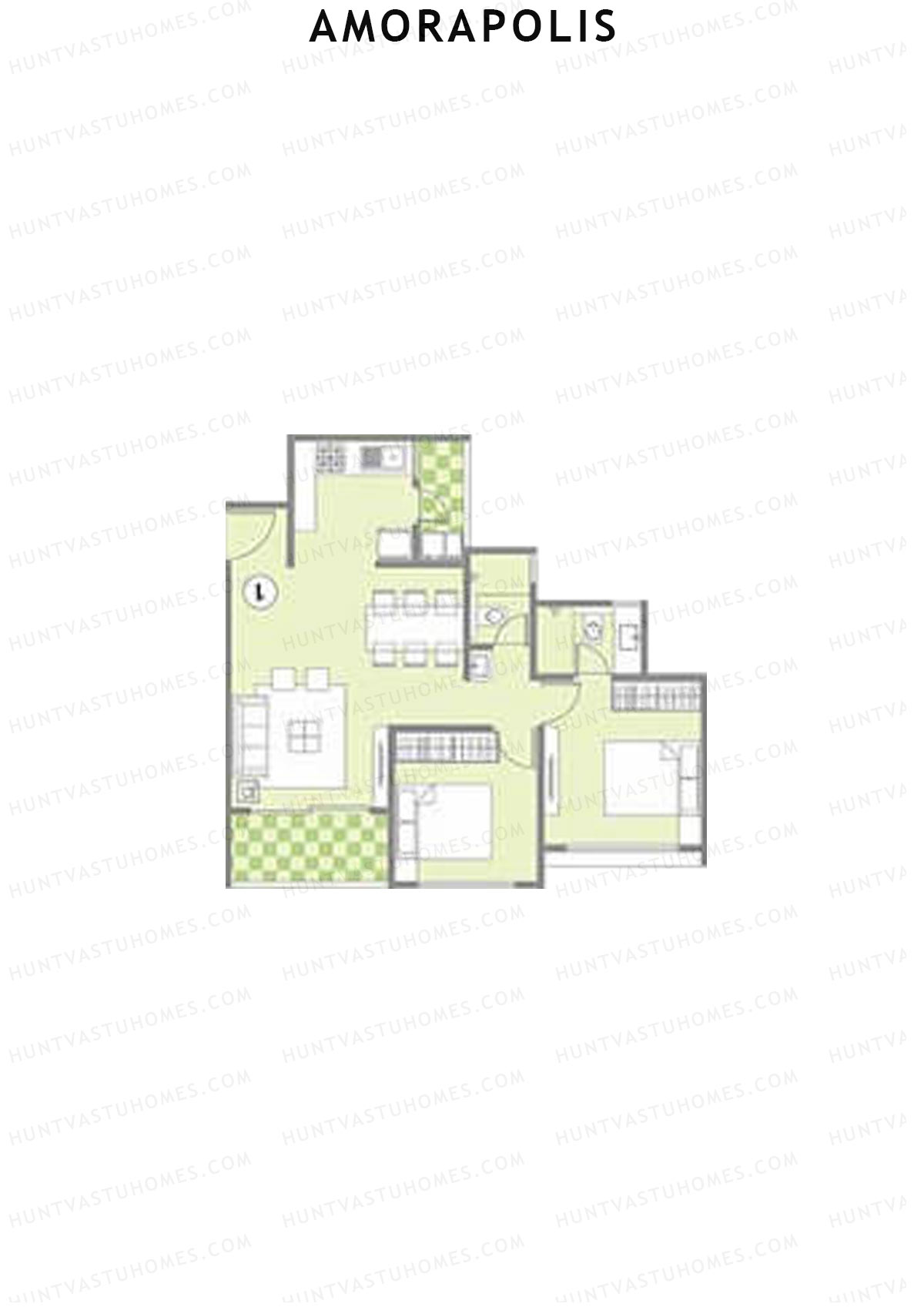 Amorapolis Wing A Unit 2 Floor Plan