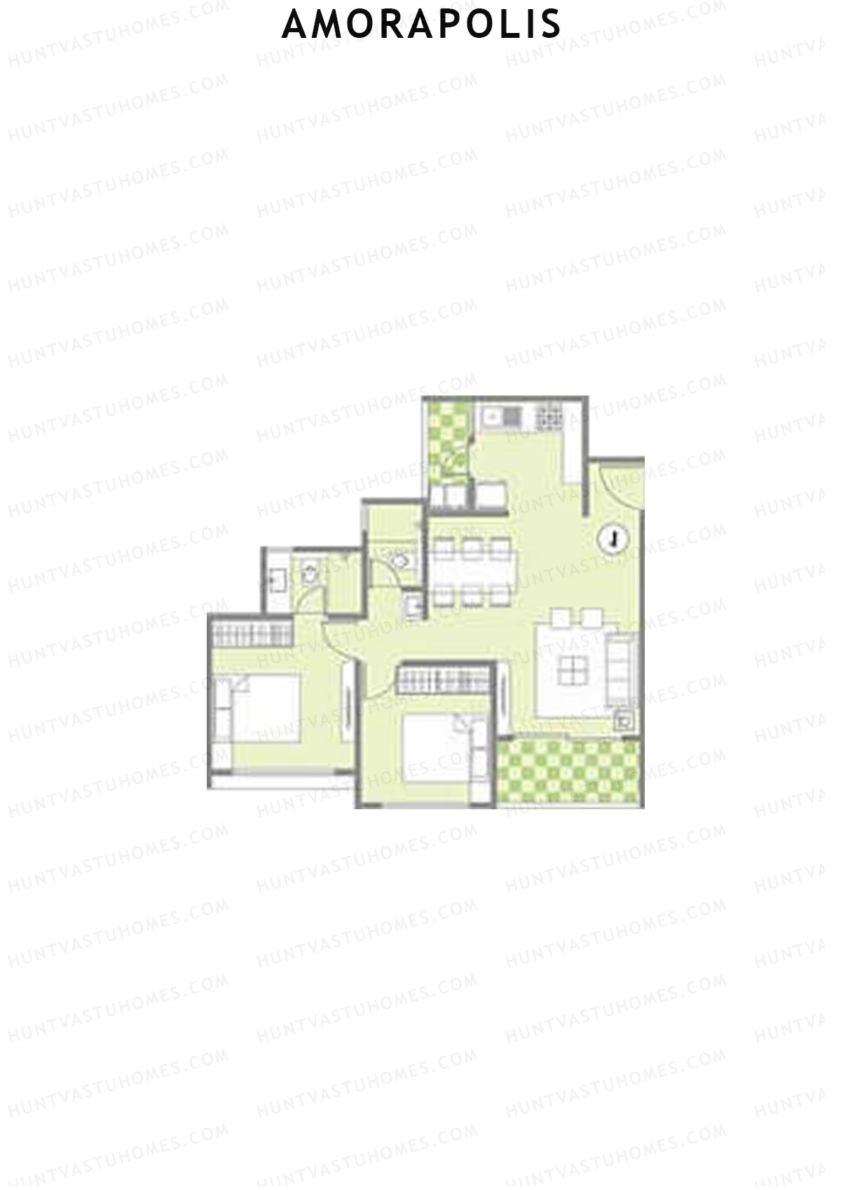 Amorapolis Wing C Unit 2 Floor Plan