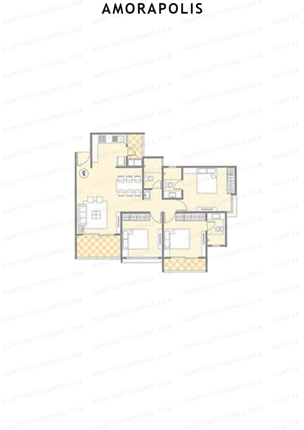 Amorapolis Wing C Unit 4 Floor Plan