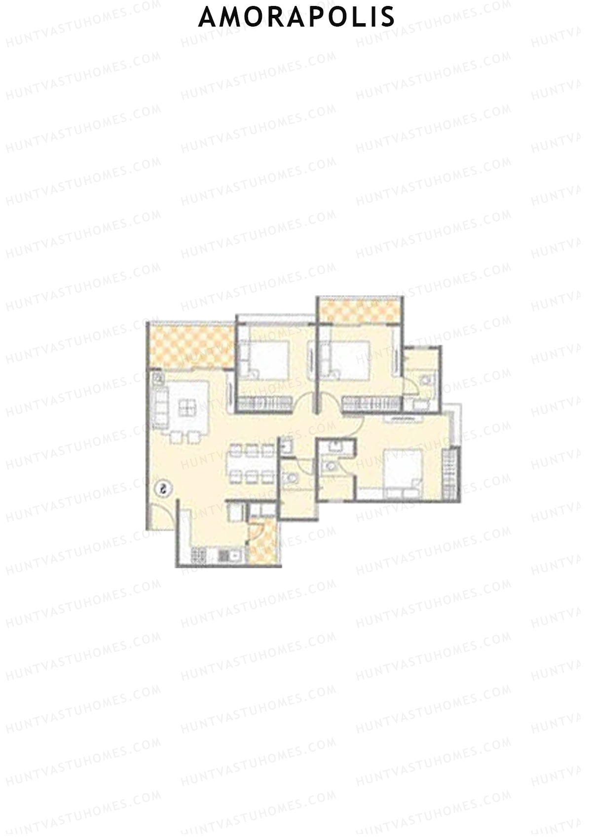 Amorapolis Wing C Unit 5 Floor Plan