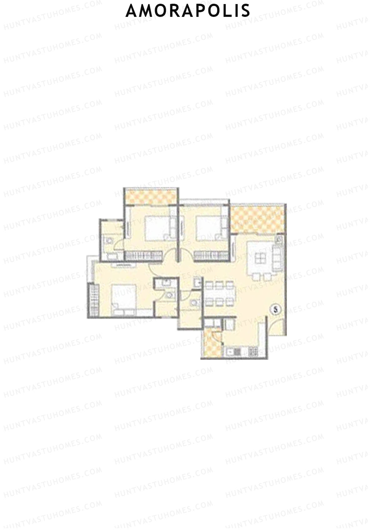 Amorapolis Wing C Unit 6 Floor Plan
