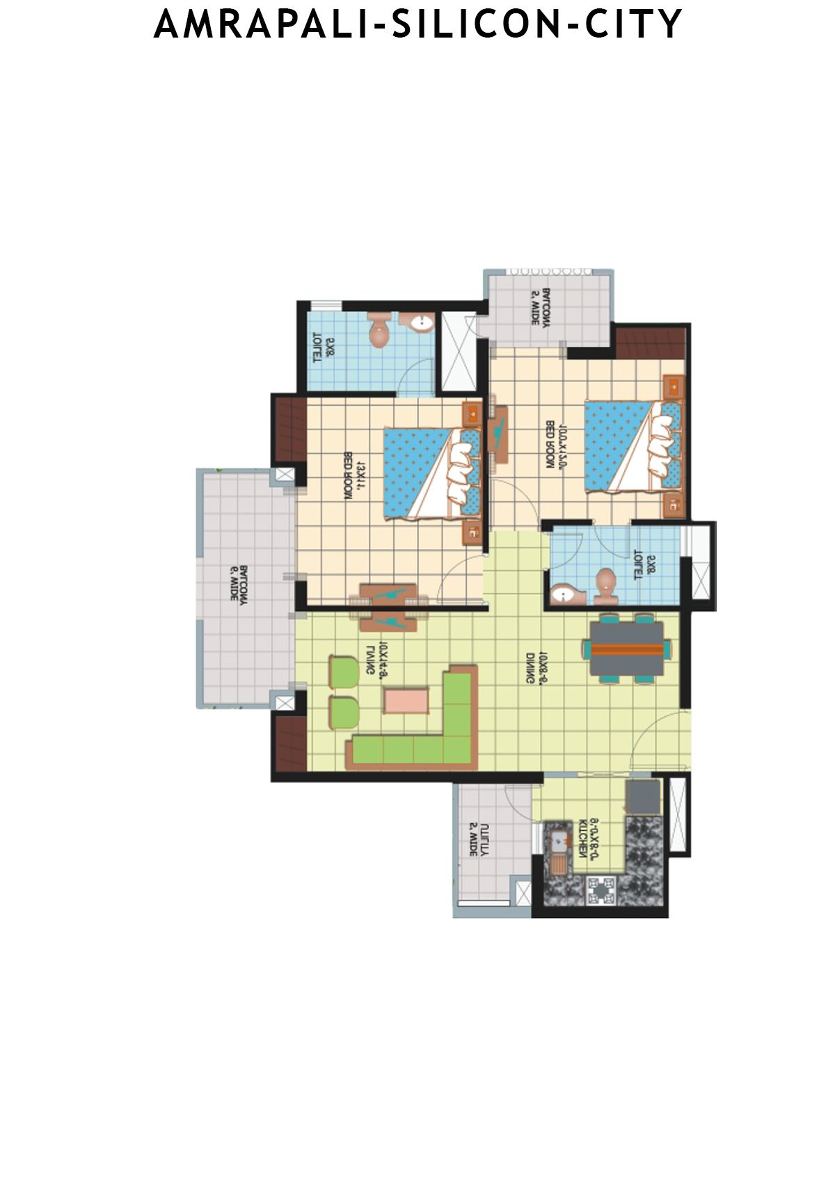Amrapali Silicon City Tower A Unit 4 Floor Plan
