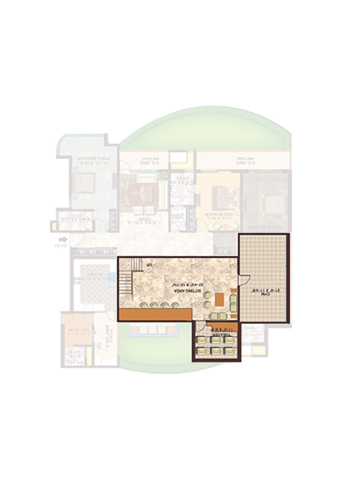 Amrapali Titanium Tower A2 Unit 1 Floor Plan