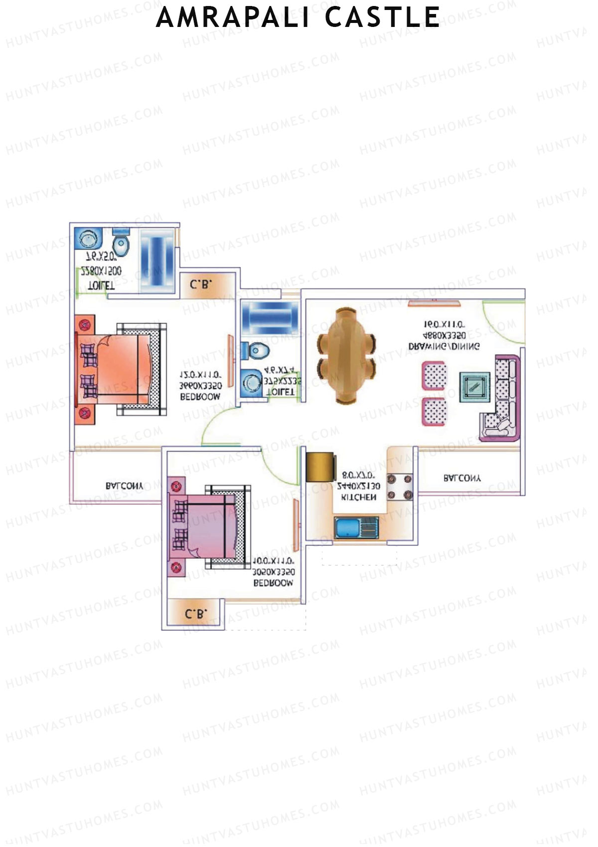 Amrapali Castle Tower A Unit 8 Floor Plan