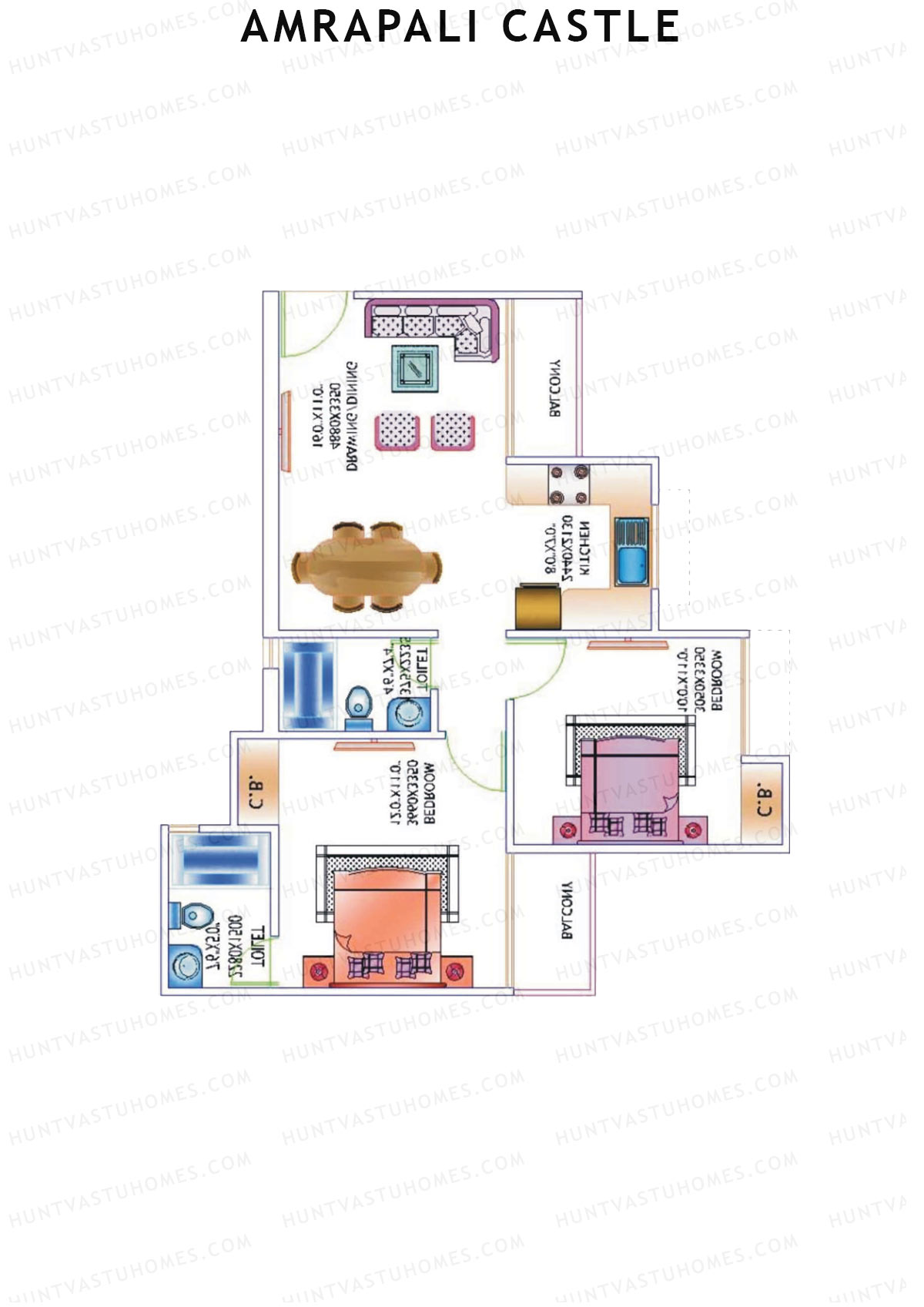 Amrapali Castle Tower C Unit 1 Floor Plan