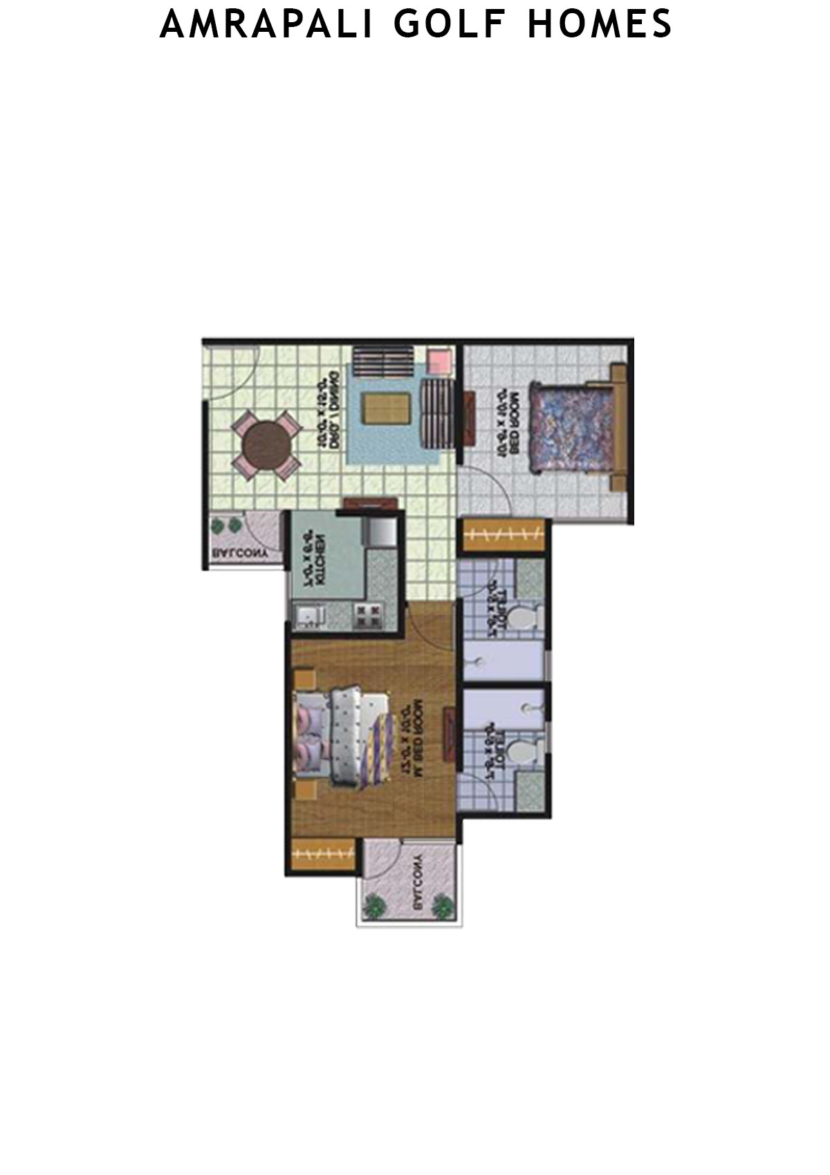 Amrapali Golf Homes Tower M7 Unit 6 Floor Plan