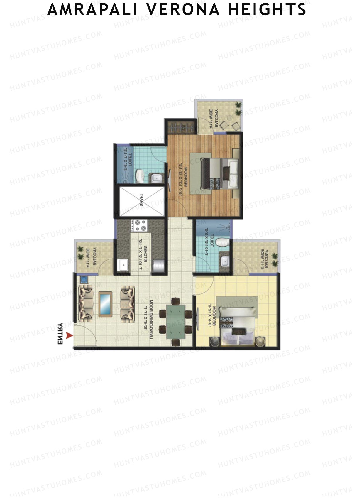 Amrapali Verona Heights Tower G Unit 1 Floor Plan