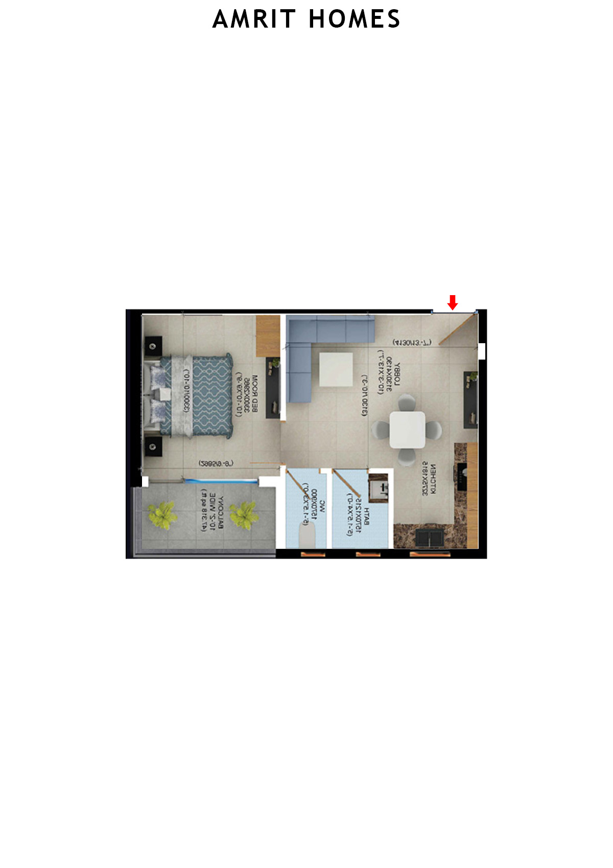 Amrit Homes Tower A11 Unit 12 Floor Plan