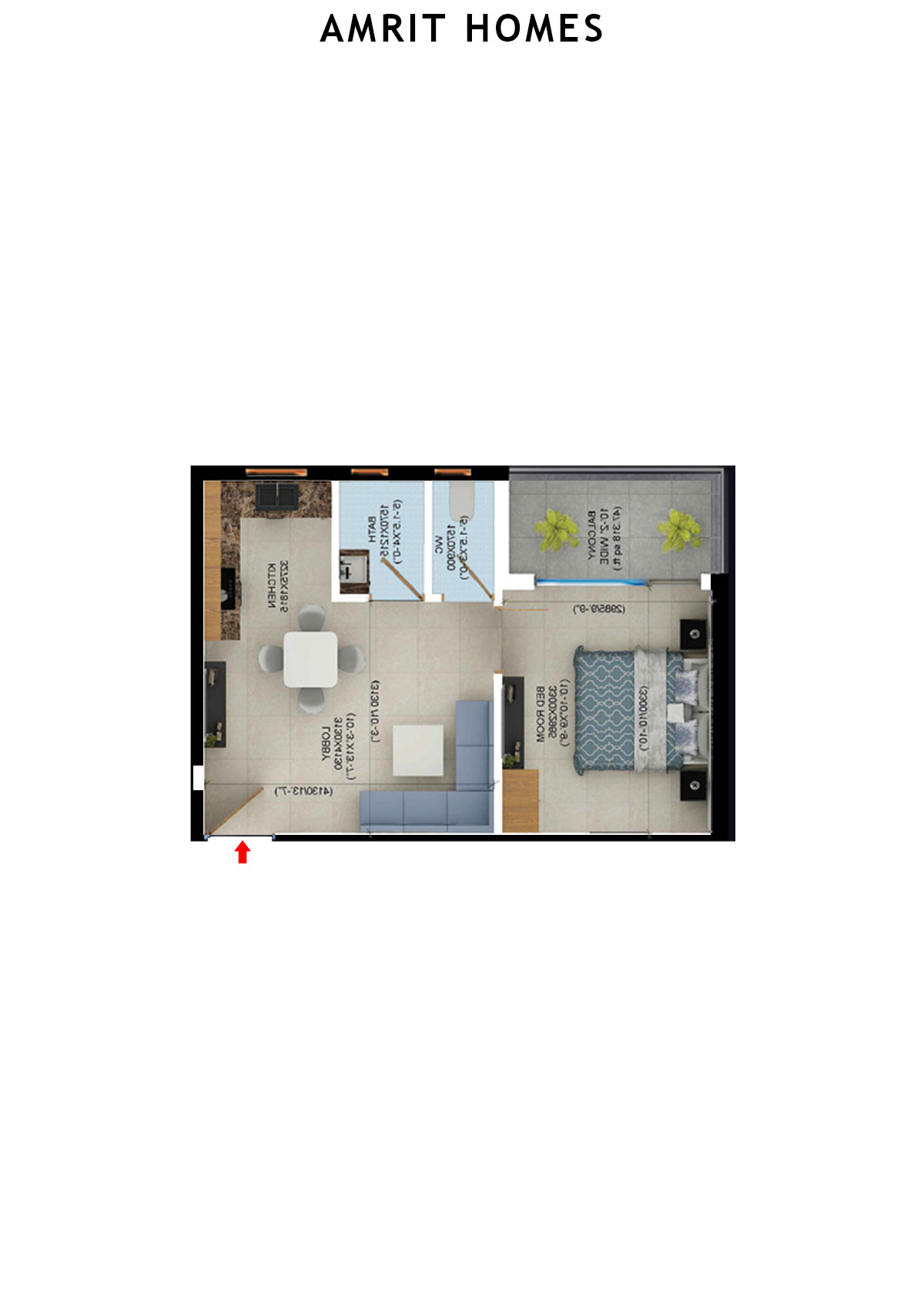 Amrit Homes Tower A11 Unit 7 Floor Plan