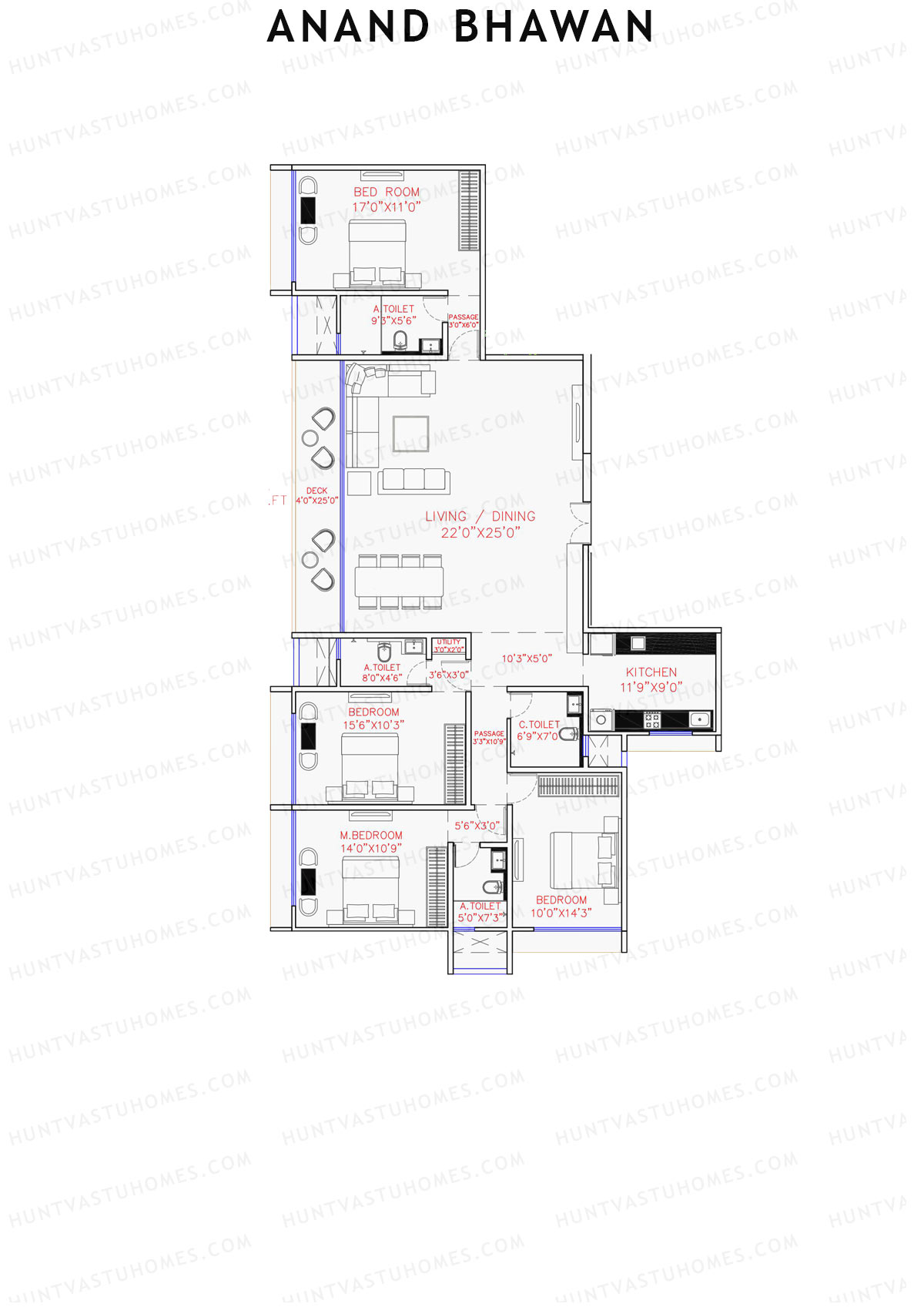Anand Bhawan Wing A Unit 1 Floor Plan