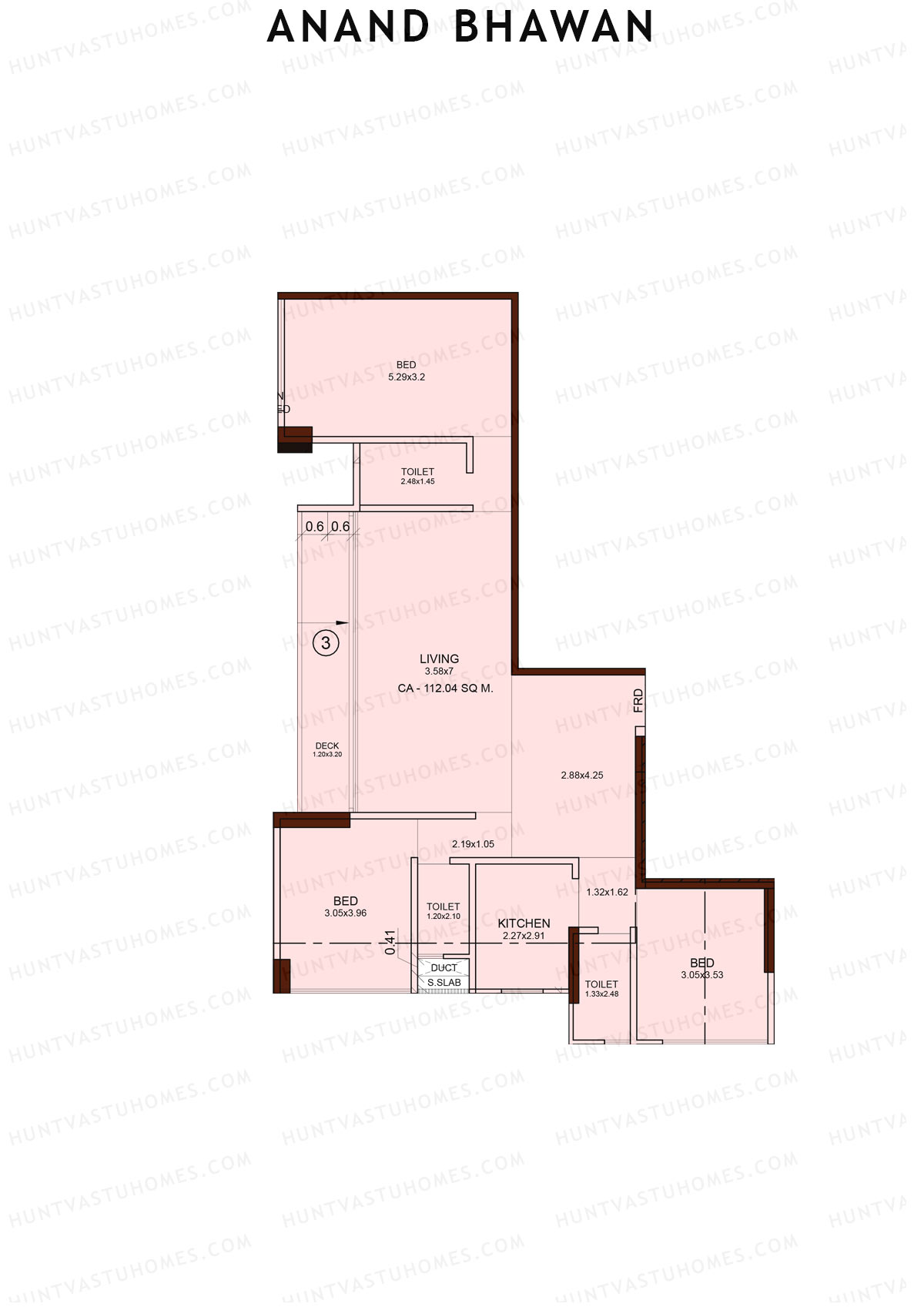 Anand Bhawan Wing B Unit 1 Floor Plan