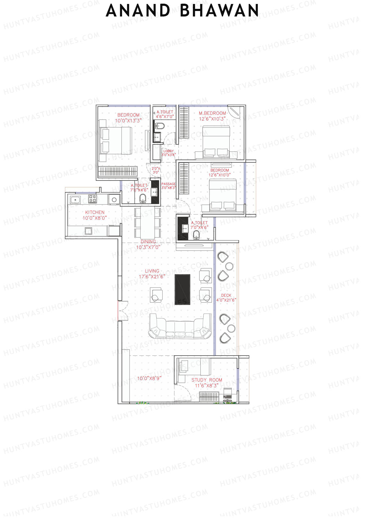 Anand Bhawan Wing B Unit 2 Floor Plan