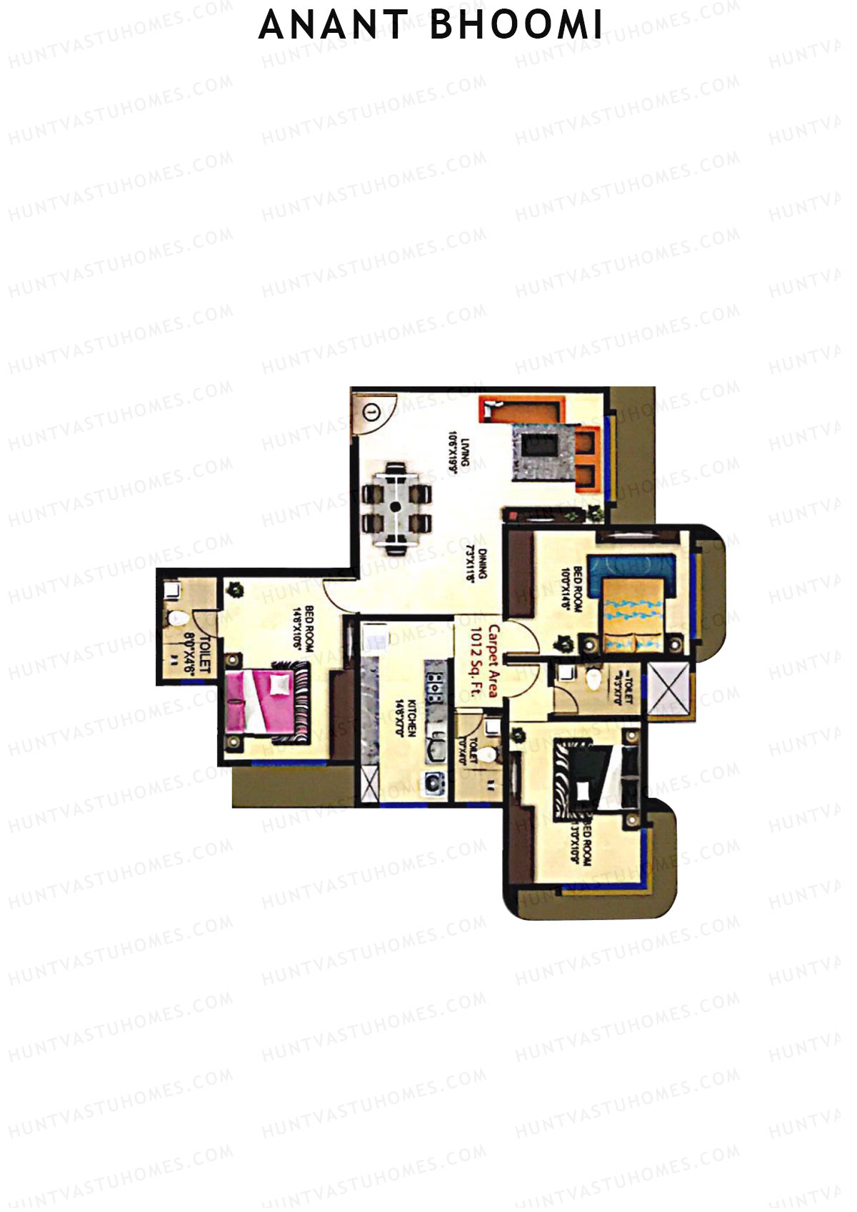Anant Bhoomi Wing A Unit 1 Floor Plan