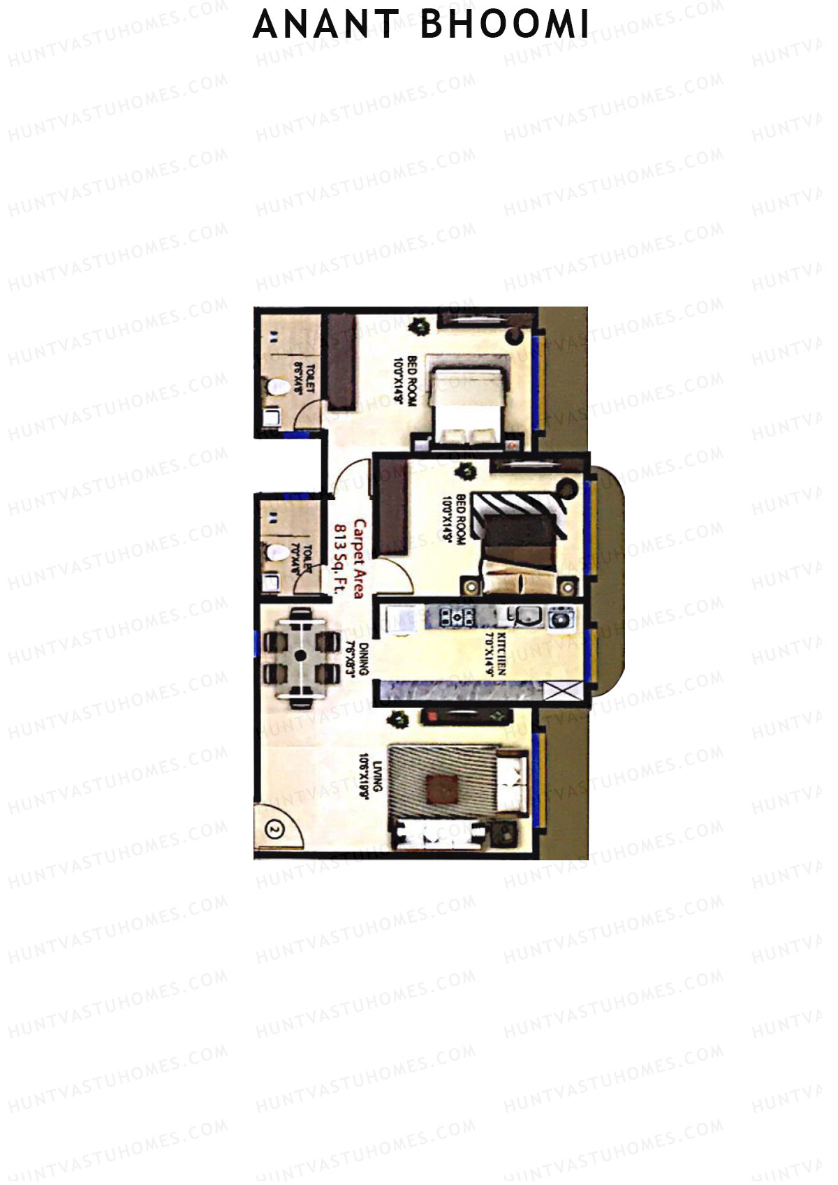Anant Bhoomi Wing A Unit 2 Floor Plan