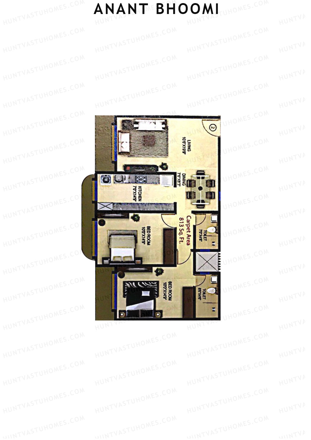 Anant Bhoomi Wing B Unit 2 Floor Plan