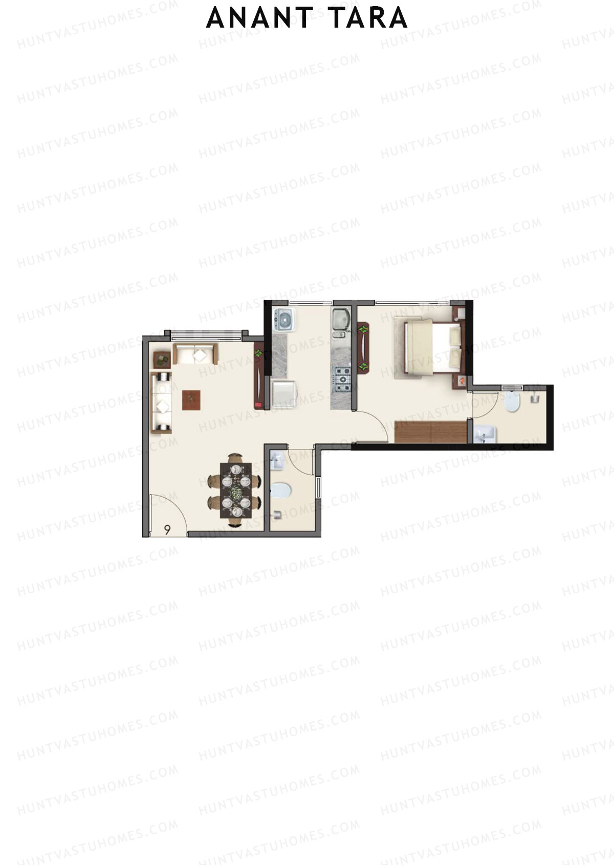 Anant Tara Tower A Unit 6 Floor Plan