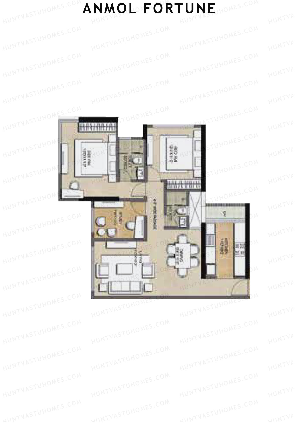 Anmol Fortune Wing F Unit 5 Floor Plan