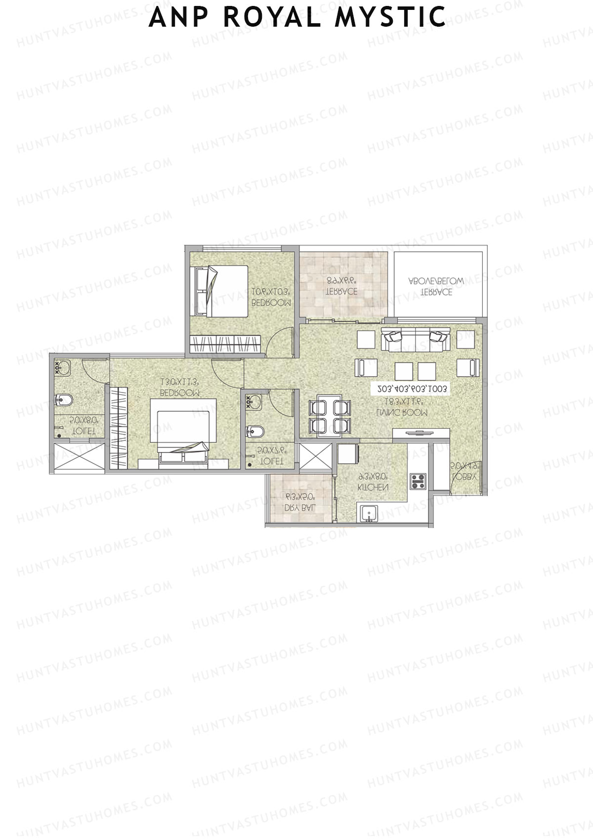 ANP Royal Mystic Tower A Unit 4 (Type 1) Floor Plan