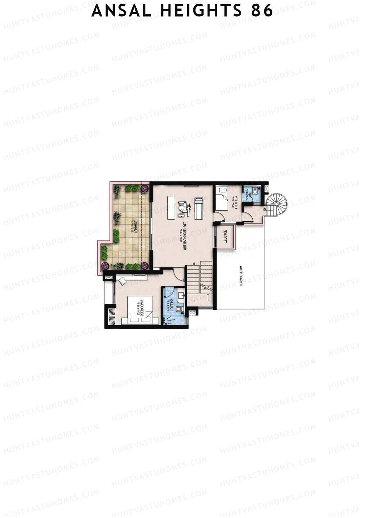 Ansal Heights 86 Villas 1 5 Unit 2 (Villa) Floor Plan