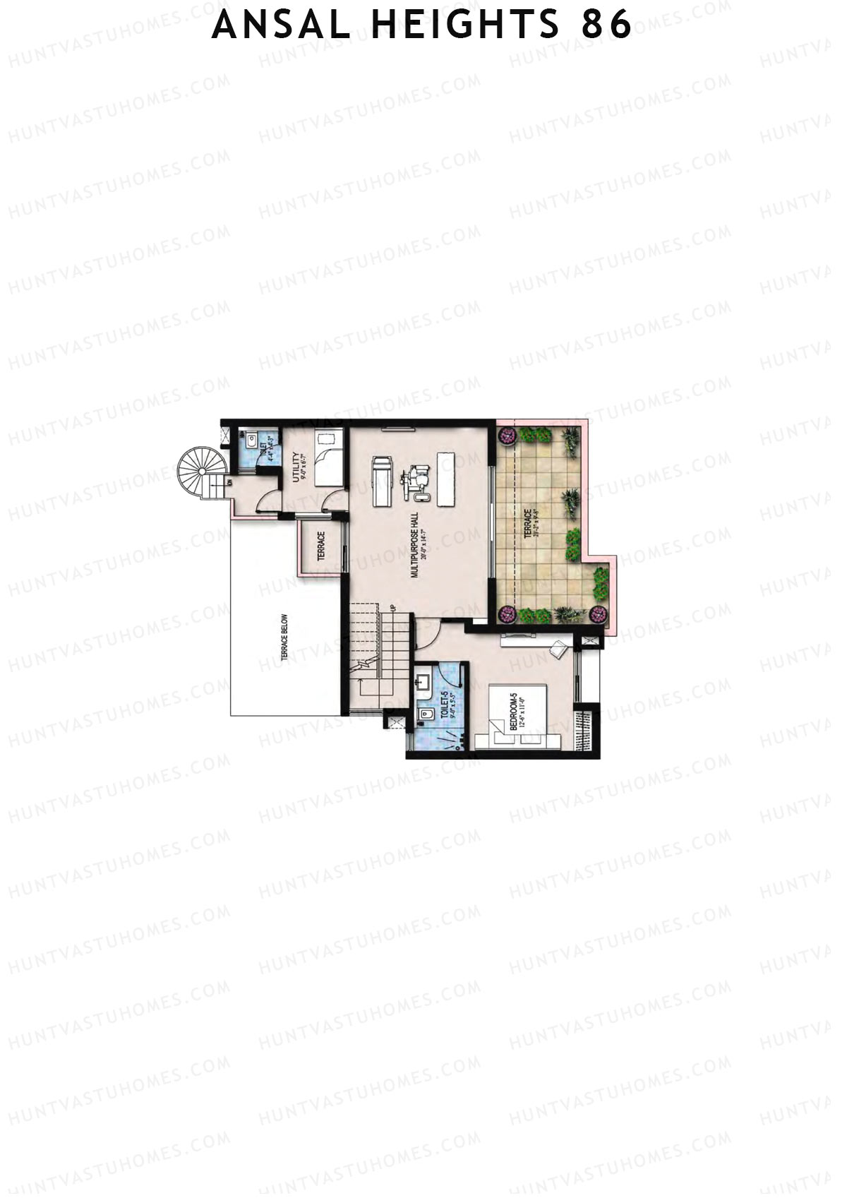 Ansal Heights 86 Villas 6 11 Unit 11 (Villa) Floor Plan