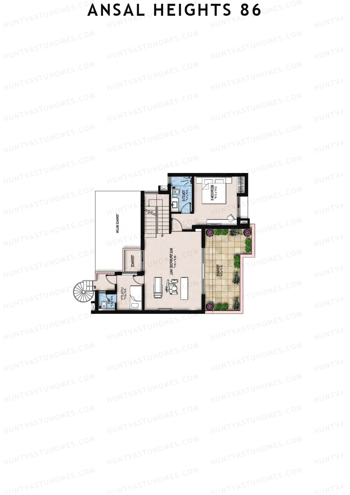 Ansal Heights 86 Villas 6 11 Unit 8 (Villa) Floor Plan