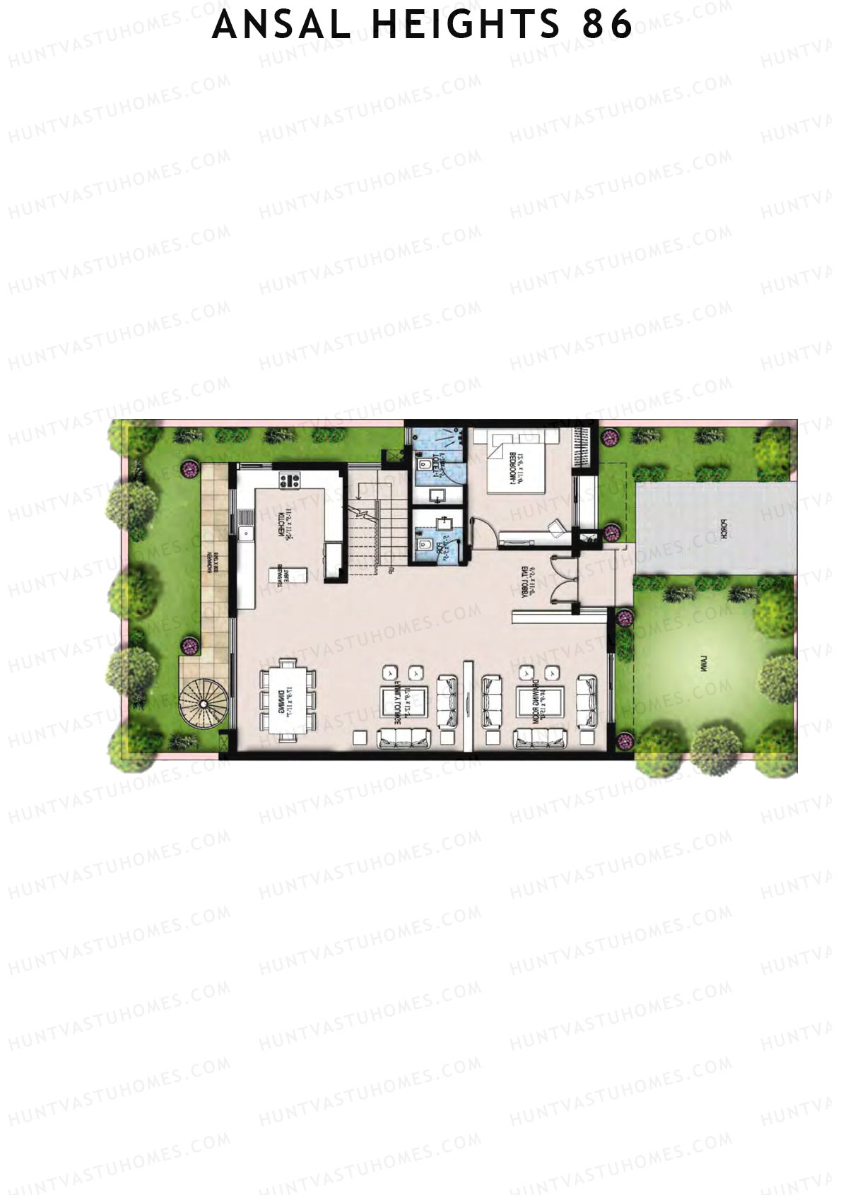 Ansal Heights 86 Villas 6 11 Unit 8 (Villa) Floor Plan