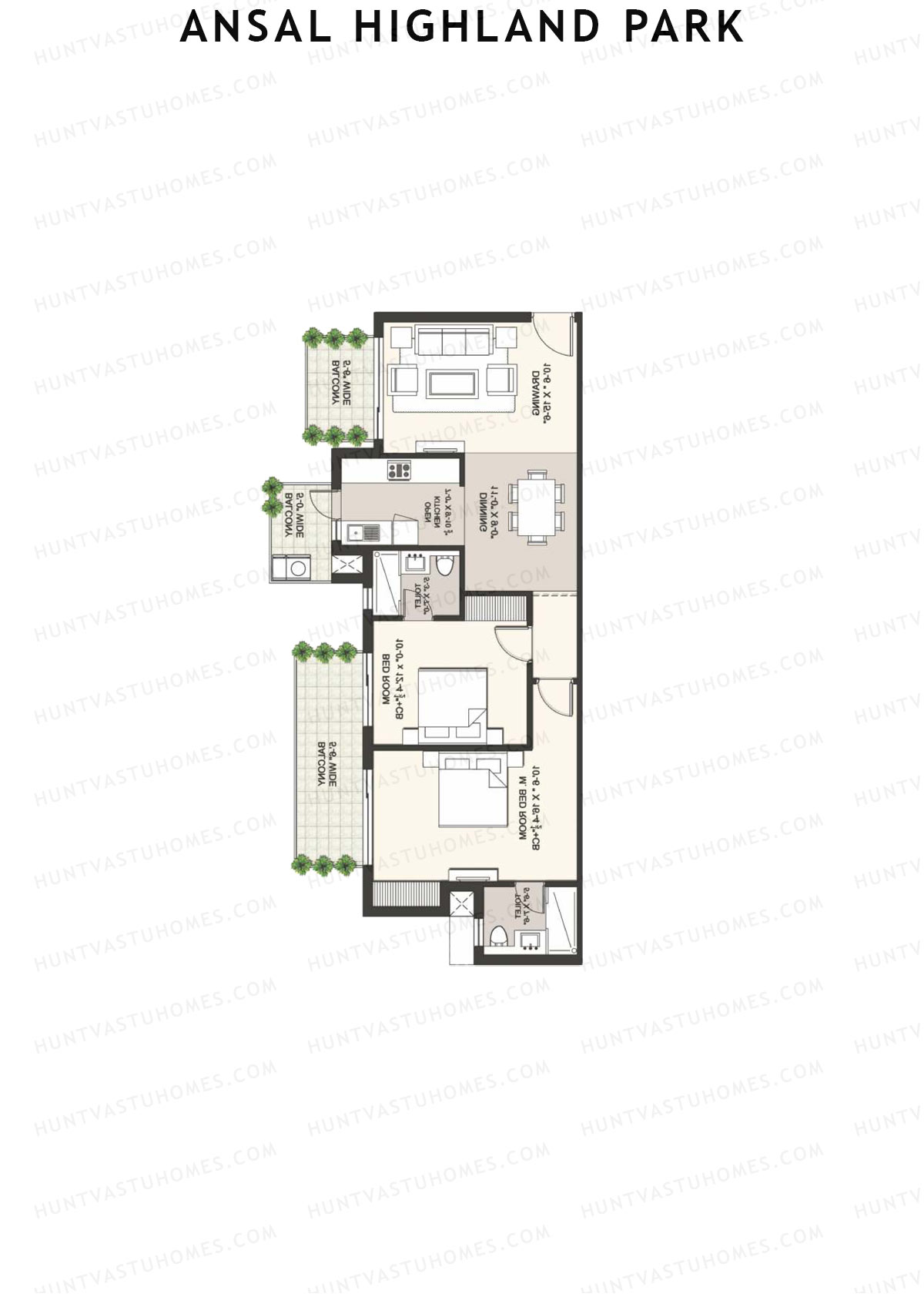 Ansal Highland Park Obaan Unit 2 Floor Plan