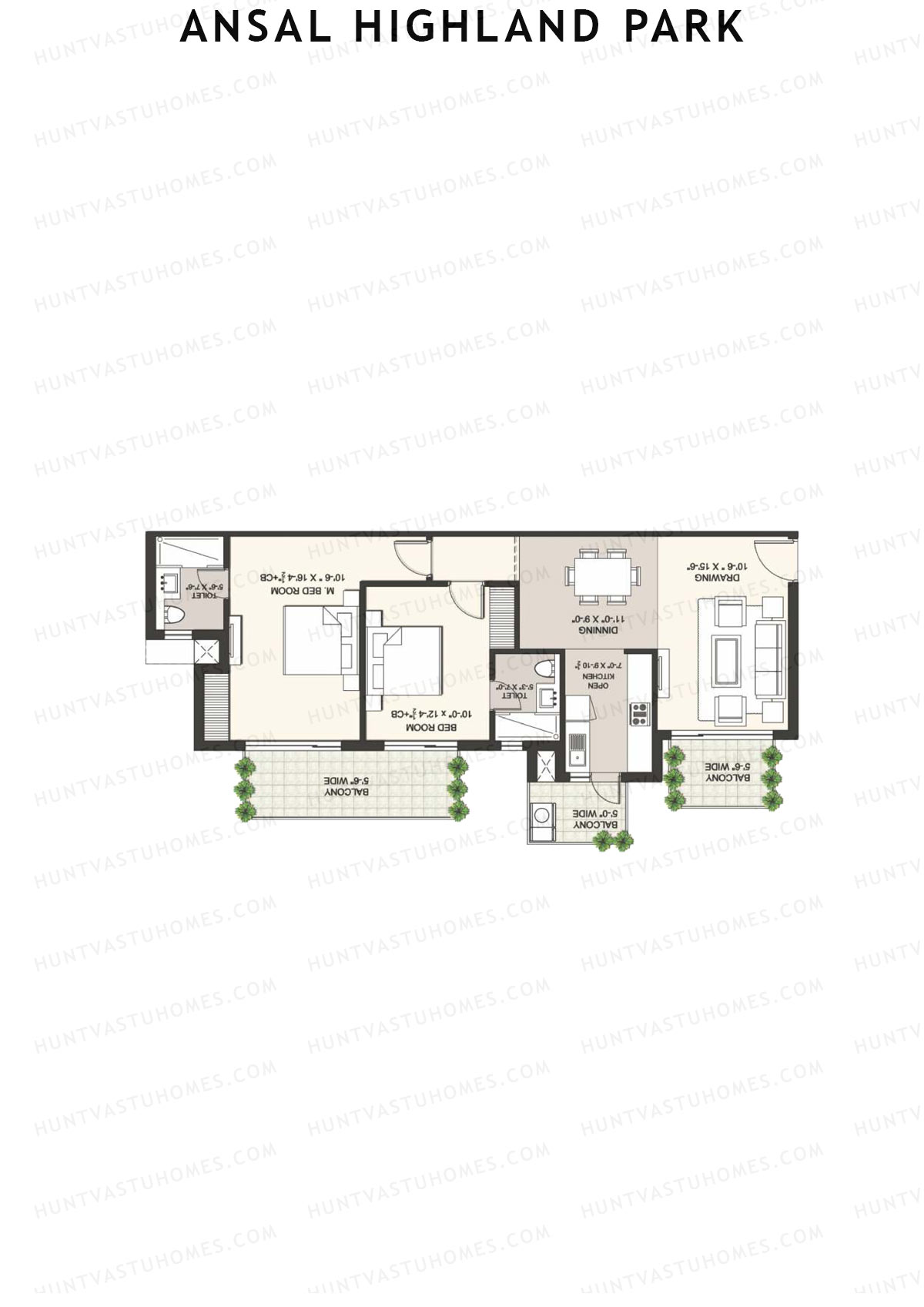 Ansal Highland Park Obaan Unit 3 Floor Plan
