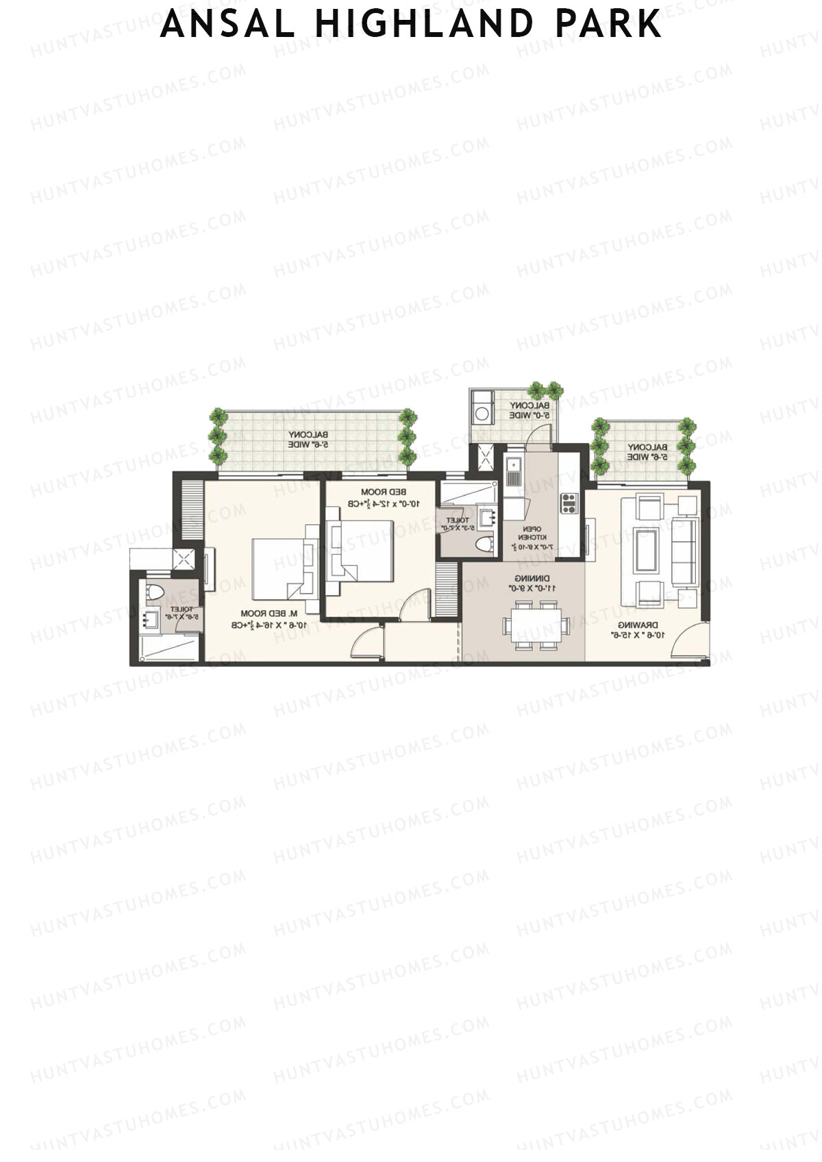 Ansal Highland Park Obaan Unit 4 Floor Plan