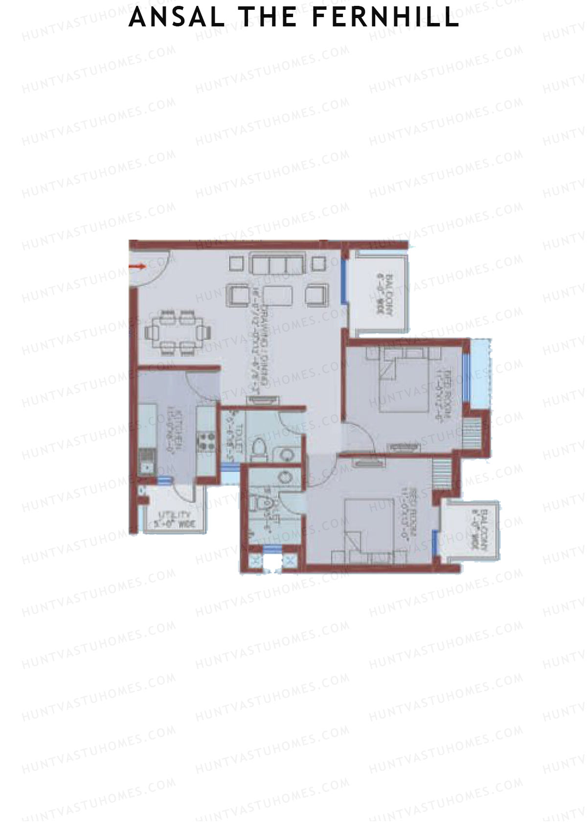 Ansal The Fernhill Tower A Unit 2 Floor Plan