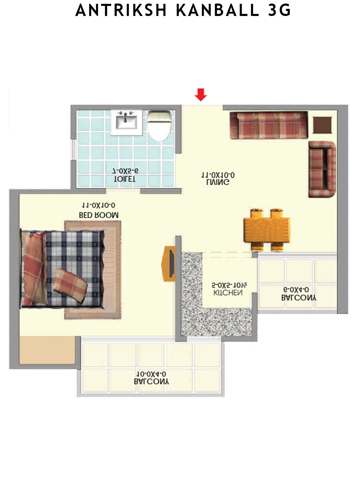 Antriksh Kanball 3G Block B Unit 3 Floor Plan