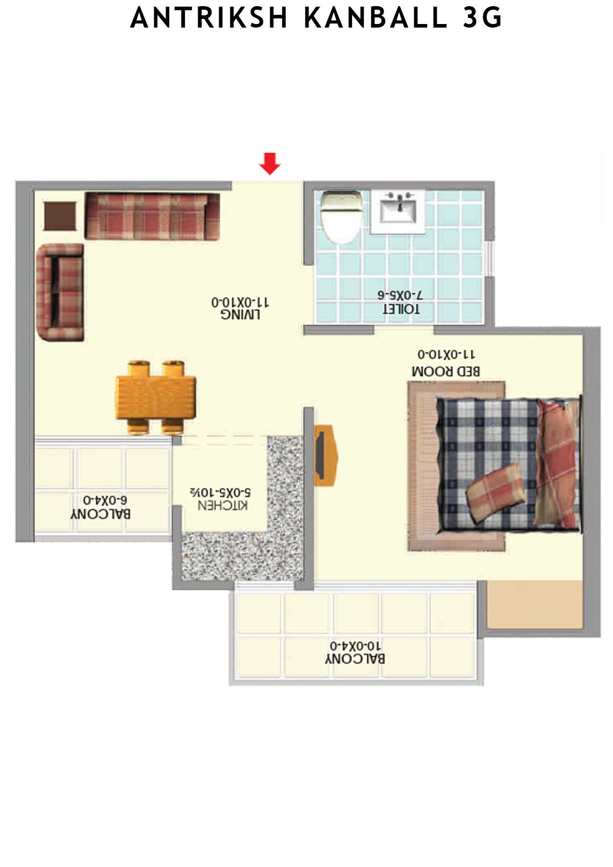 Antriksh Kanball 3G Block B Unit 4 Floor Plan