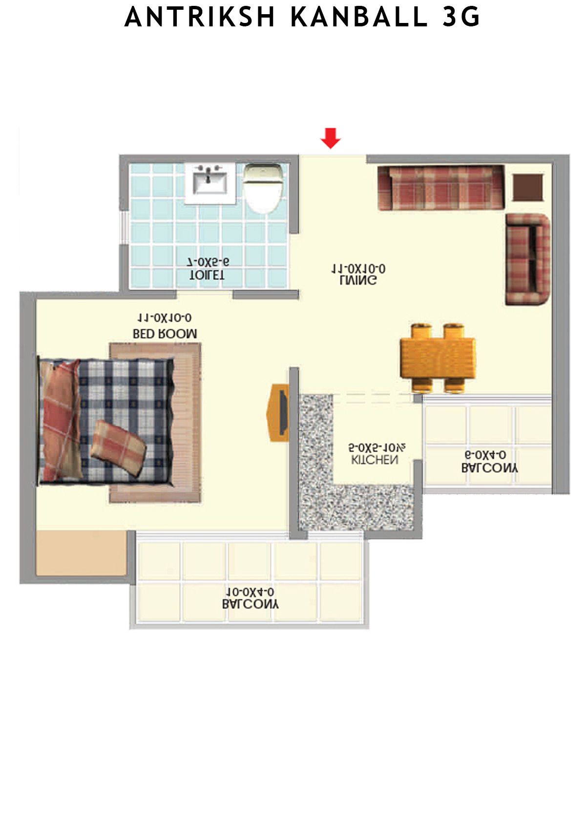 Antriksh Kanball 3G Block H Unit 1 Floor Plan