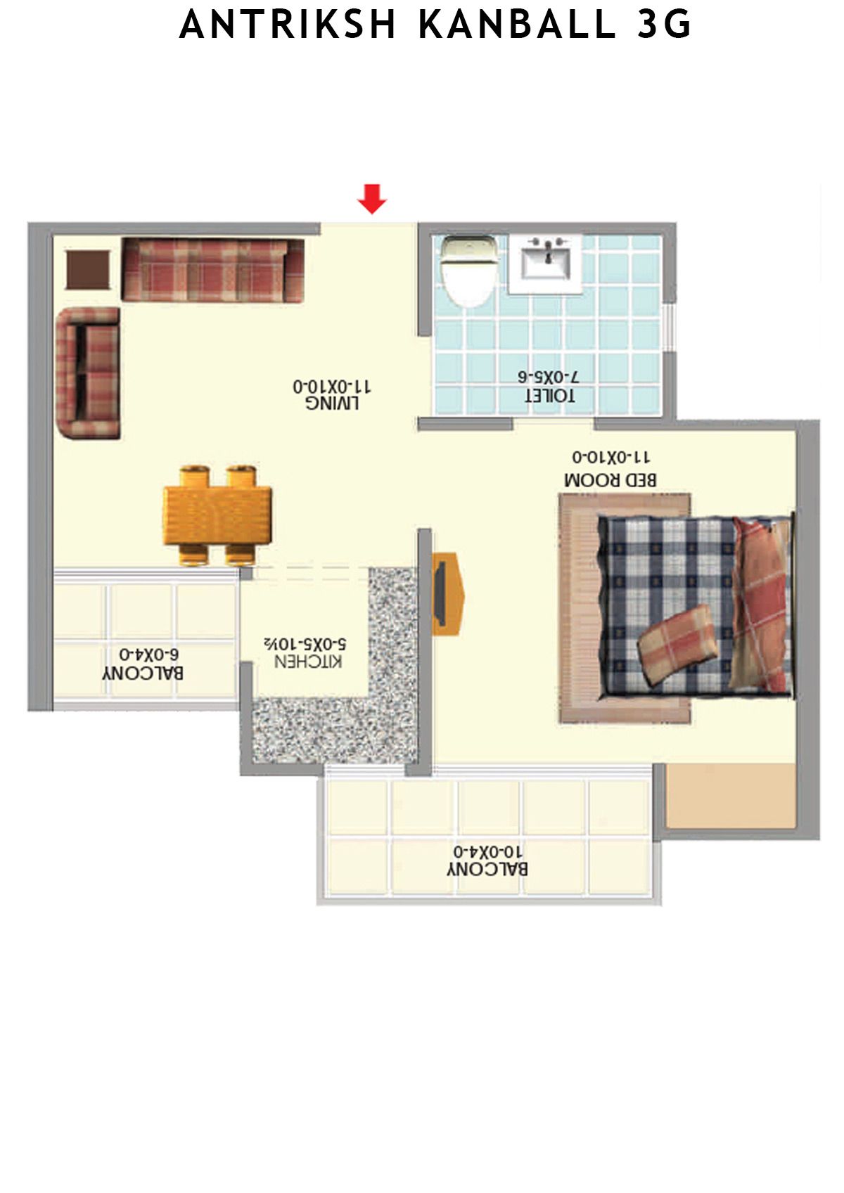 Antriksh Kanball 3G Block H Unit 2 Floor Plan