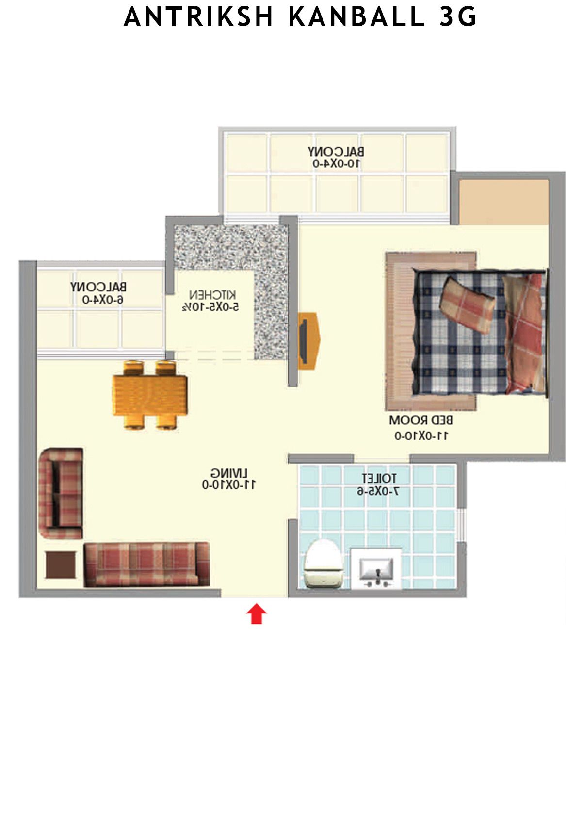 Antriksh Kanball 3G Block H Unit 3 Floor Plan