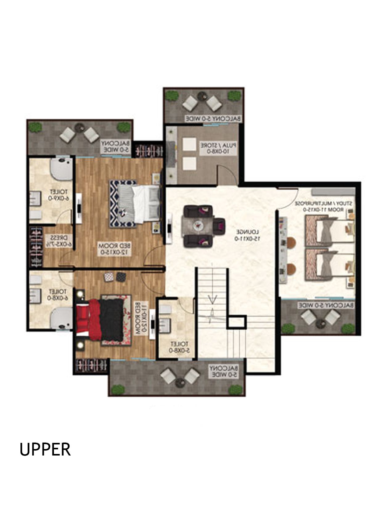 Antriksh The Golf Address Tower A Unit 2 (Penthouse) Floor Plan