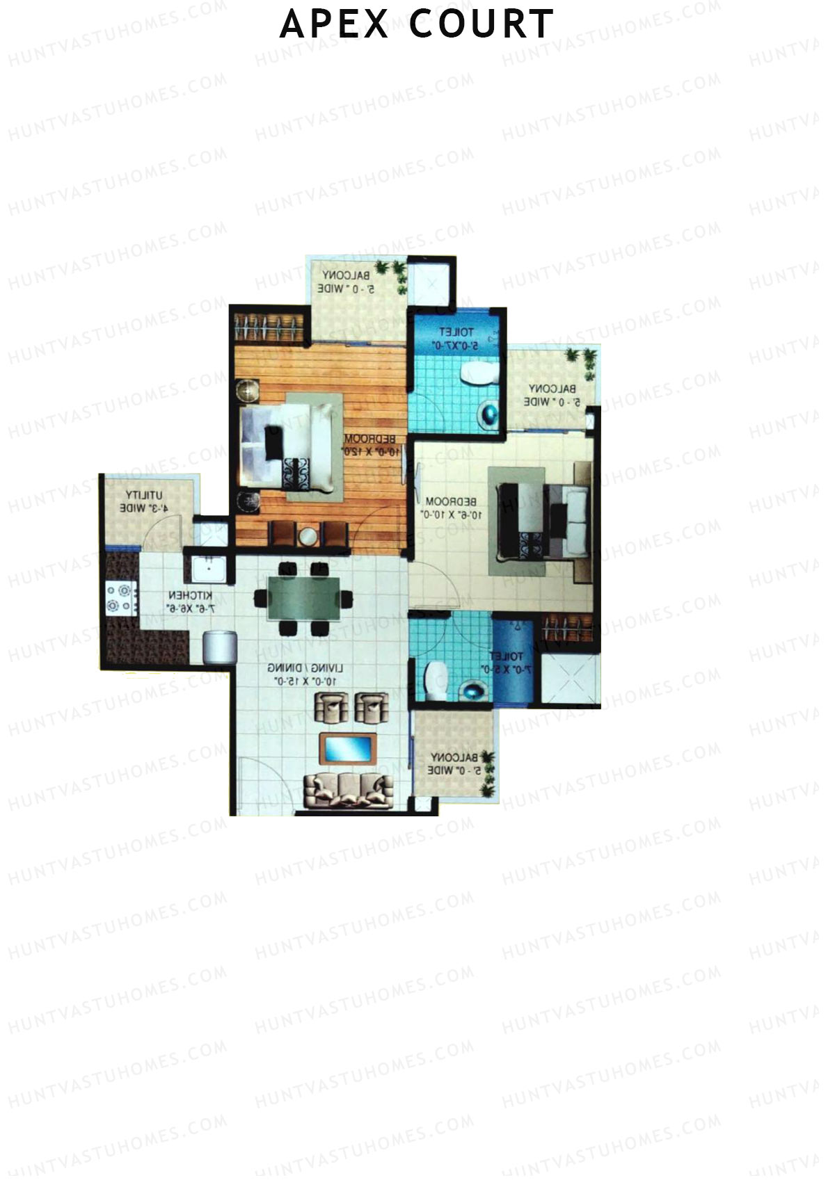 Apex Court Tower B Unit 4 Floor Plan