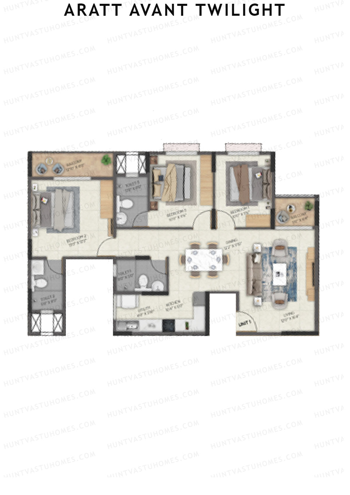 Aratt Avant Twilight Block 1 Unit 3 Floor Plan