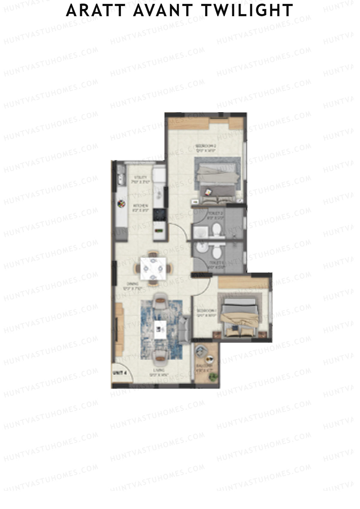 Aratt Avant Twilight Block 1 Unit 5 Floor Plan